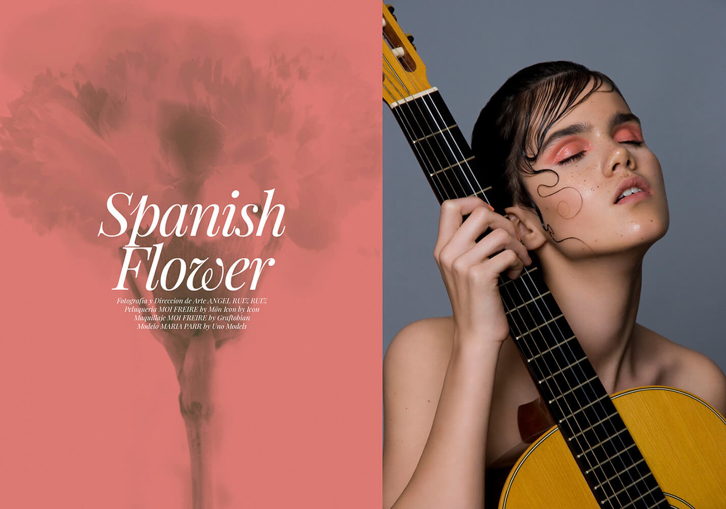 Angel-Ruiz-Ruiz-Editorial-Beauty-Spanish-Flower-makeup-orange-eyeshadow-guitar-1499x1000