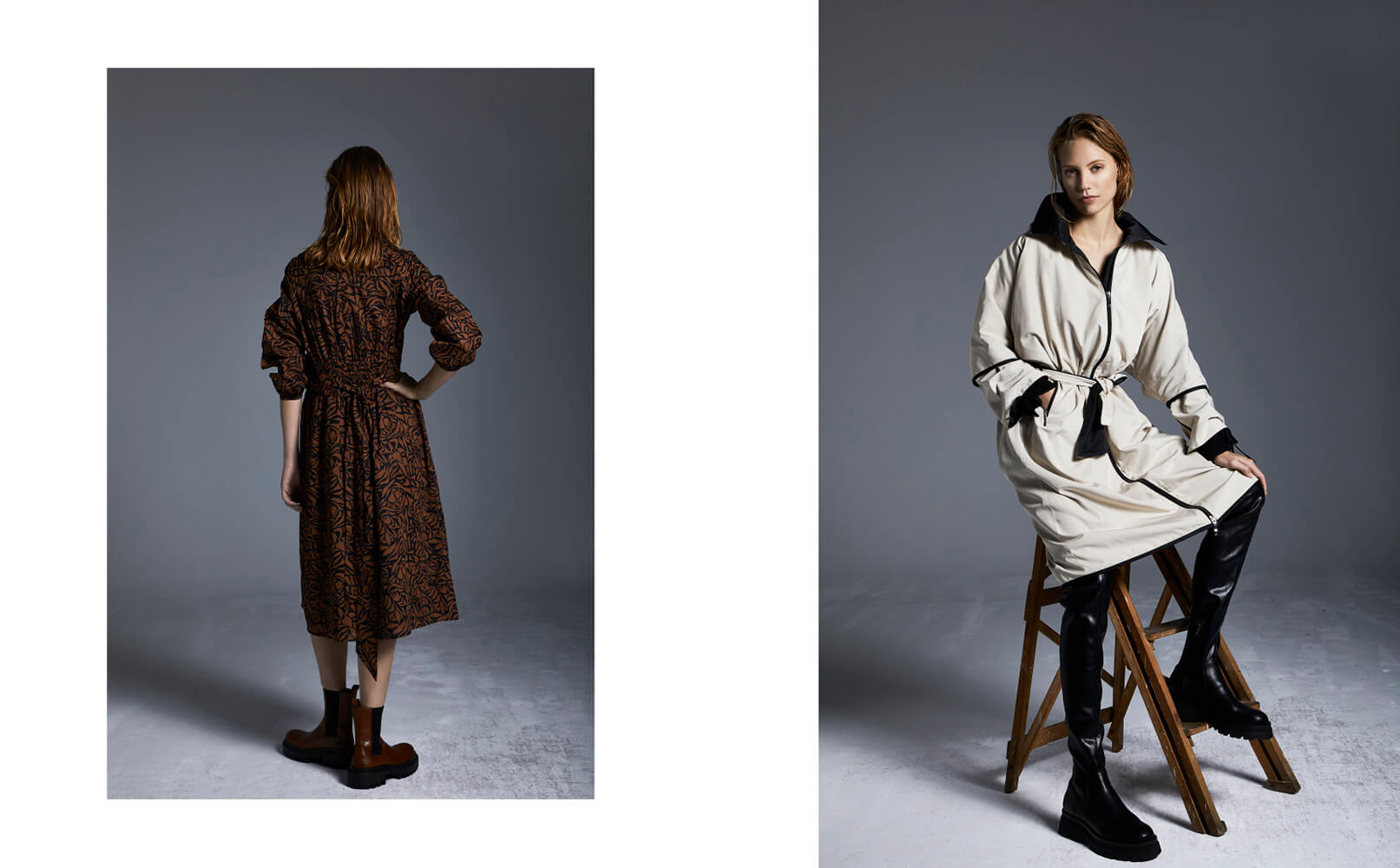 Angel-Ruiz-Ruiz-creative-Fashion-Photographer-Campaign-FW-2021-VAN-DOS-Printed-dress-Coat-Grey-&-Black-boots-1613x1000